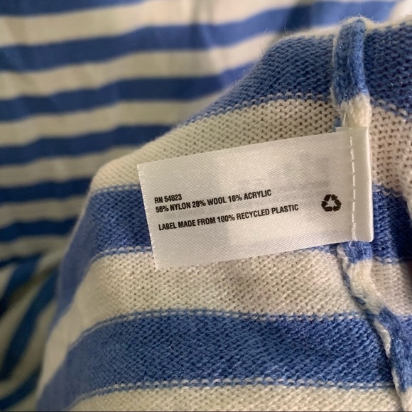 Gap Bella Boatneck Sweater Moore Blue Stripe - Picture 11 of 11